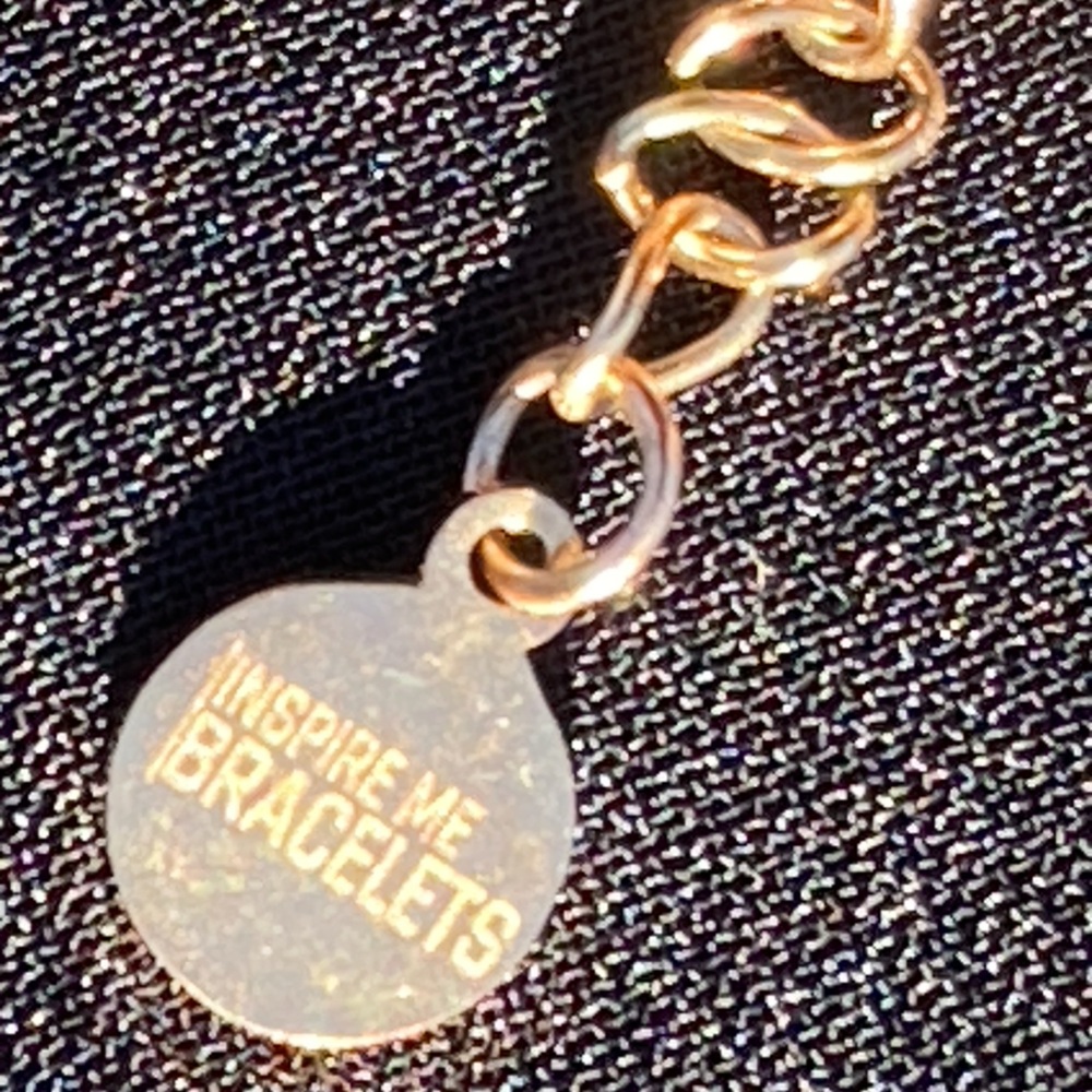 INSPIRATION CO. “THE BEST IS YET TO COME” BRACELET W/ ROSE GOLD TONE CHAIN - Picture 10 of 12